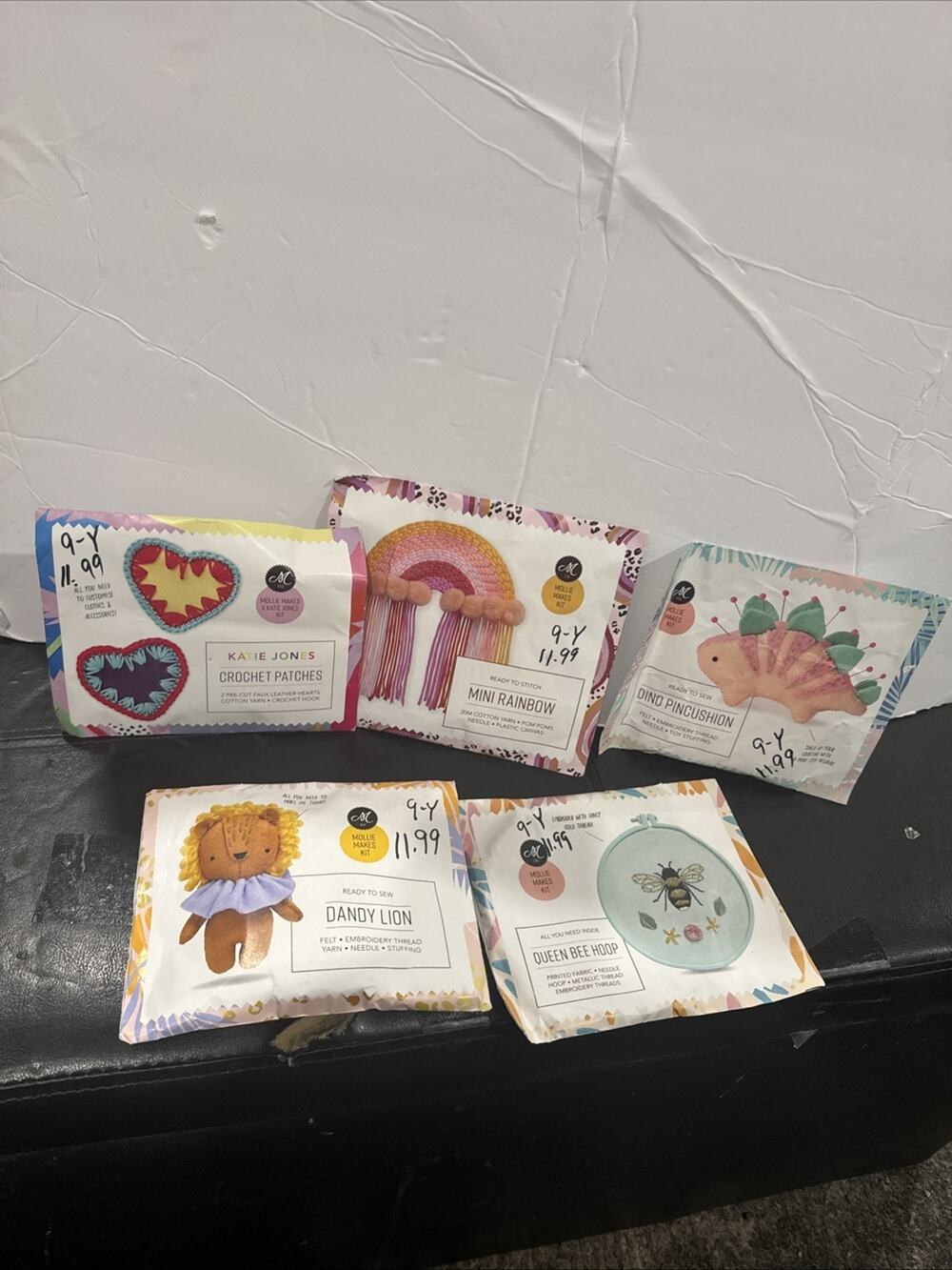 Mollie Makes Craft Kit Lot 5 Unopened Sewing Embroidery Crochet Kits New